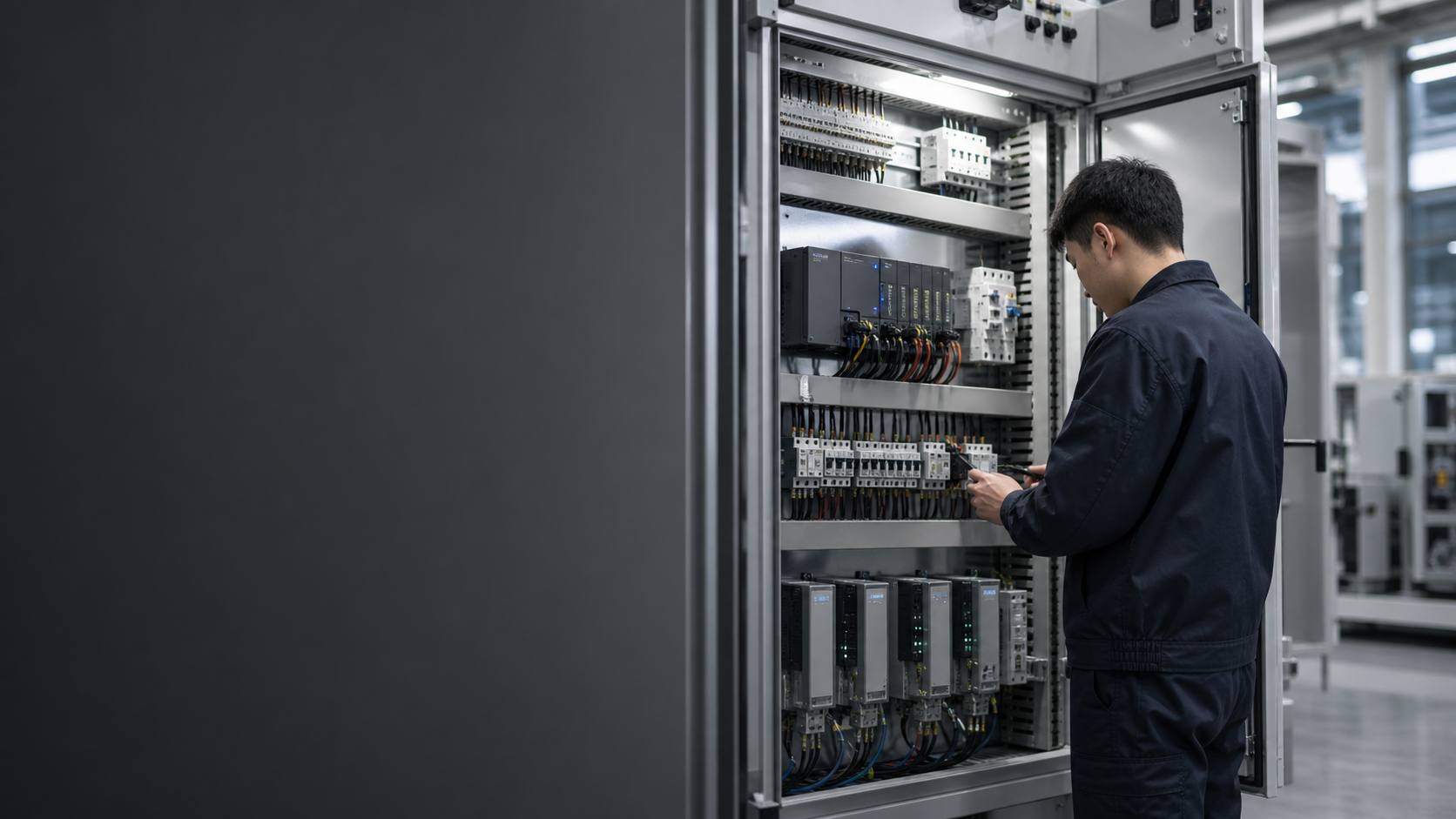 工程师现场调试示意图